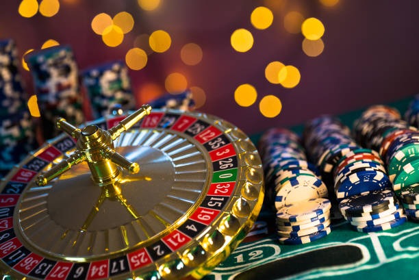 Live roulette wheel in broadcast